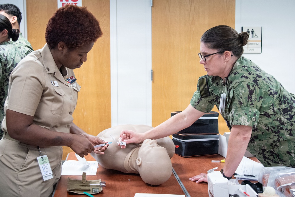 Training to Keep the Warfighter in the Fight:  NMRTC Cherry Point Nurses, Corpsmen, Conduct Skills Fair