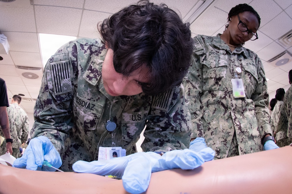 Training to Keep the Warfighter in the Fight:  NMRTC Cherry Point Nurses, Corpsmen, Conduct Skills Fair