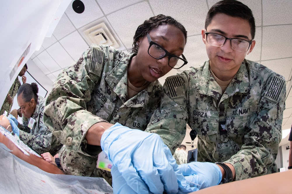 Training to Keep the Warfighter in the Fight:  NMRTC Cherry Point Nurses, Corpsmen, Conduct Skills Fair