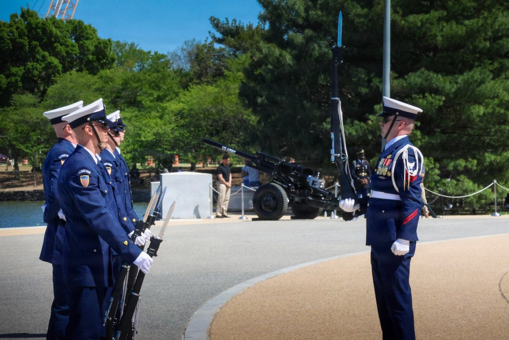 U.S. Coast Guard Drill Team at Joint Service Drill Exhibition