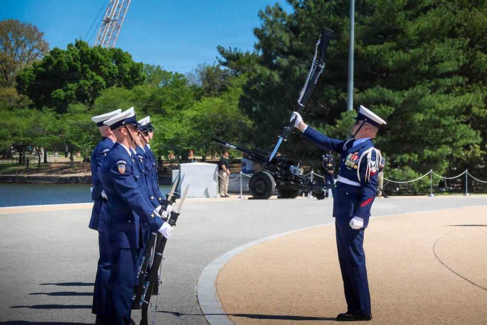 U.S. Coast Guard Drill Team at Joint Service Drill Exhibition