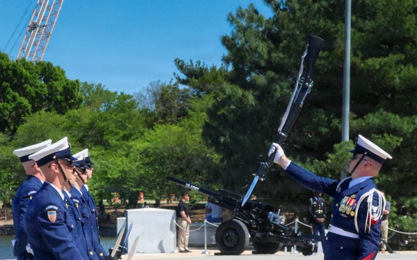 U.S. Coast Guard Drill Team at Joint Service Drill Exhibition