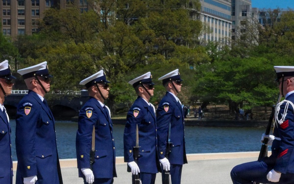 U.S. Coast Guard Drill Team at Joint Service Drill Exhibition