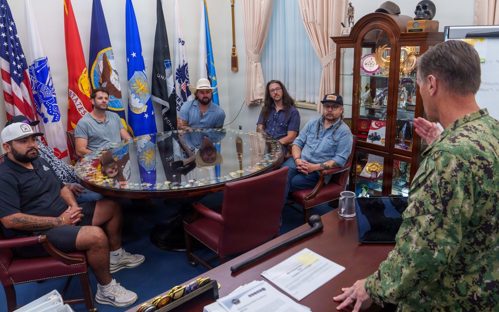 SEAC Isom Welcomes Koe Wetzel and Band to the Pentagon