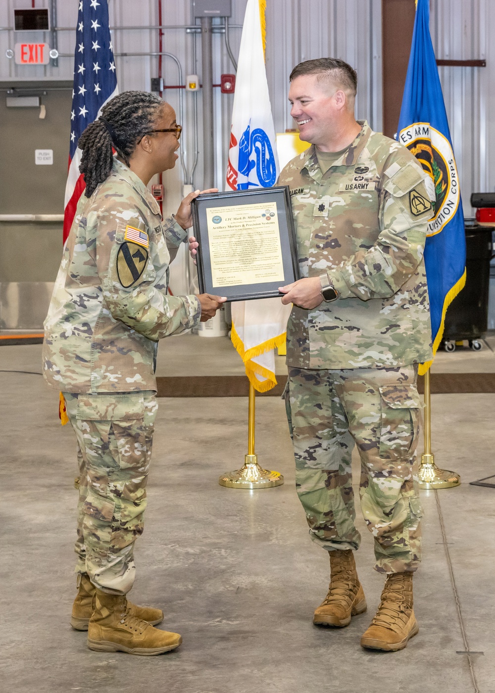 Changing of the guard for product manager offices at Picatinny Arsenal