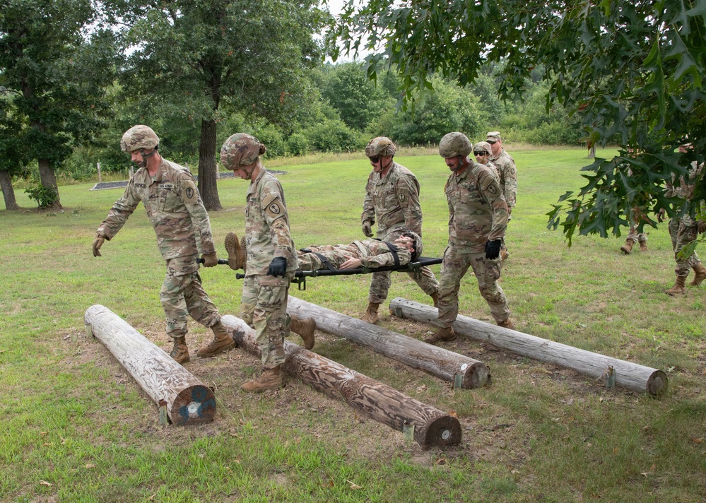 Litter Obstacle Course at Fort McCoy WI.