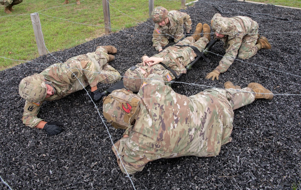 Litter Obstacle Course at Fort McCoy WI.