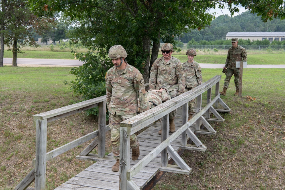 Litter Obstacle Course at Fort McCoy WI.