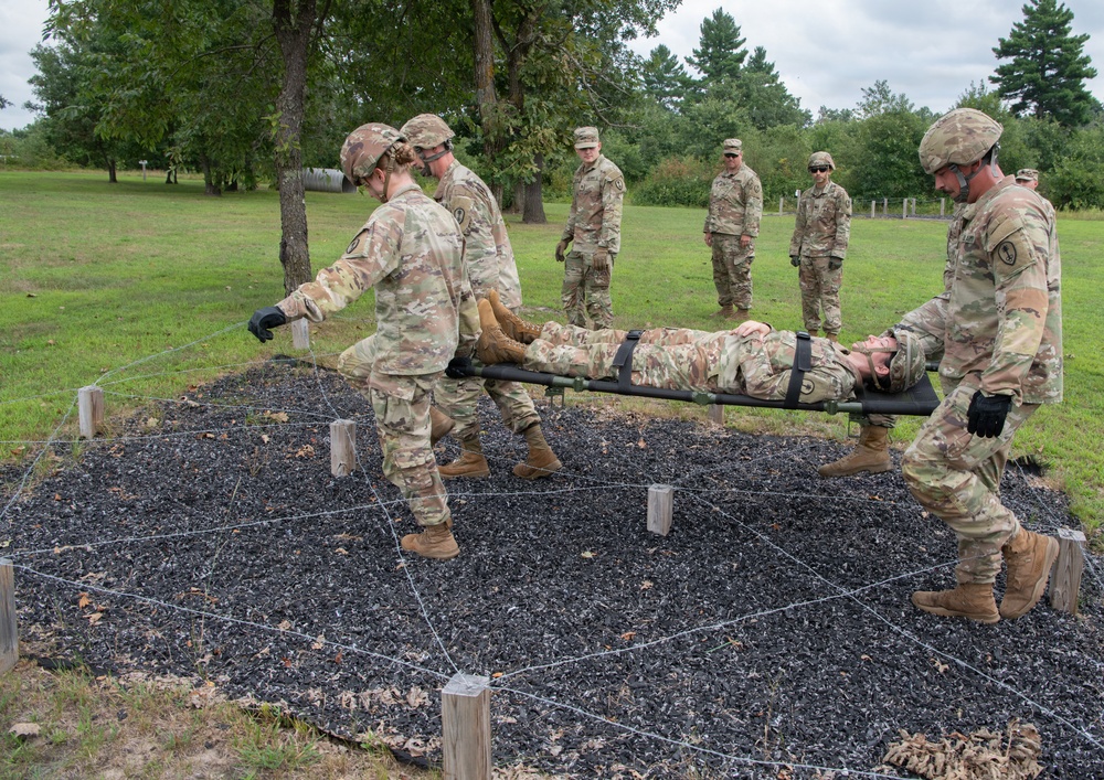 Litter Obstacle Course at Fort McCoy WI.