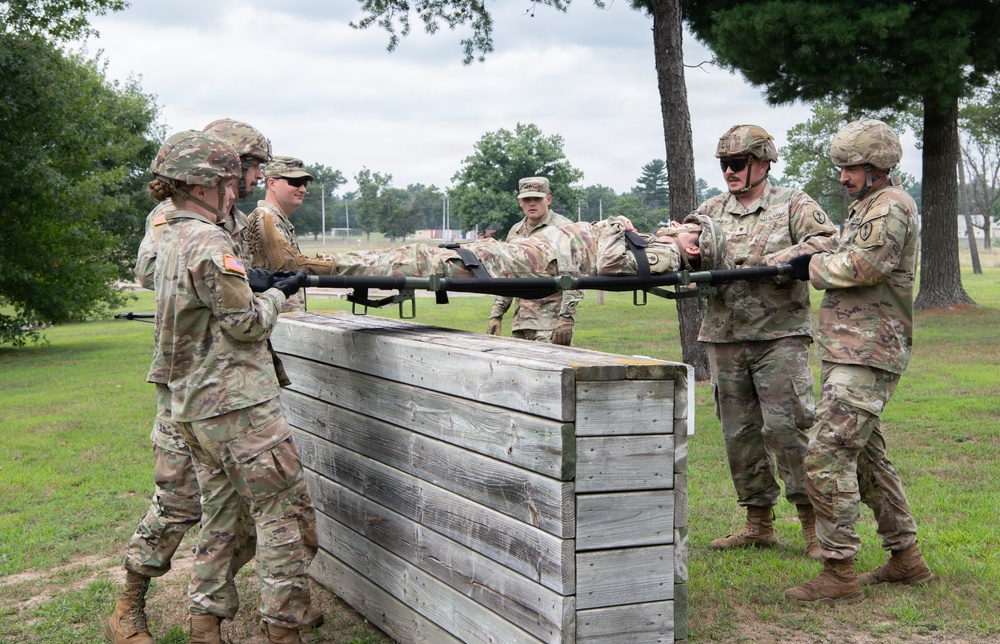 Litter Obstacle Course at Fort McCoy WI.