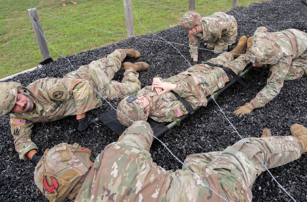 Litter Obstacle Course at Fort McCoy WI.