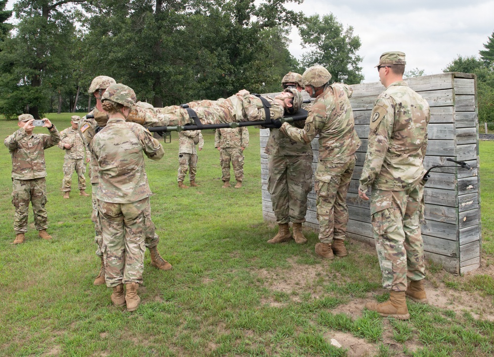 Litter Obstacle Course at Fort McCoy WI.