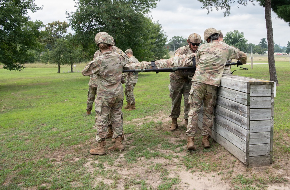 Litter Obstacle Course at Fort McCoy WI.