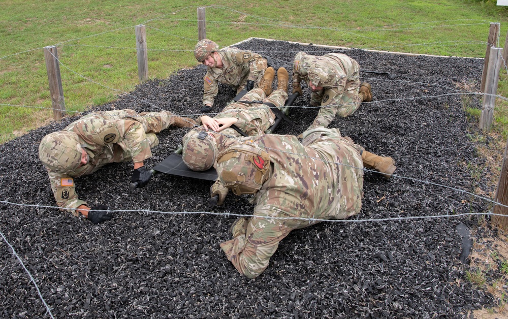 Litter Obstacle Course at Fort McCoy WI.