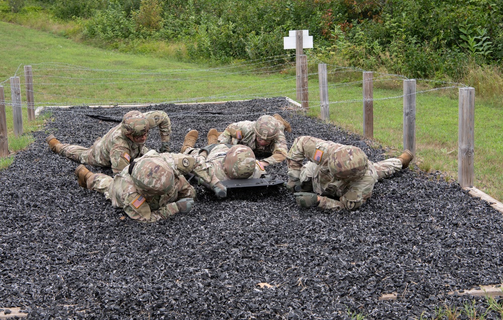 Litter Obstacle Course at Fort McCoy WI.