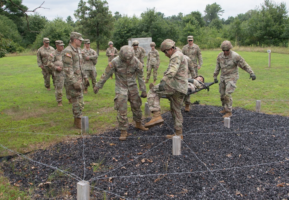 Litter Obstacle Course at Fort McCoy WI.