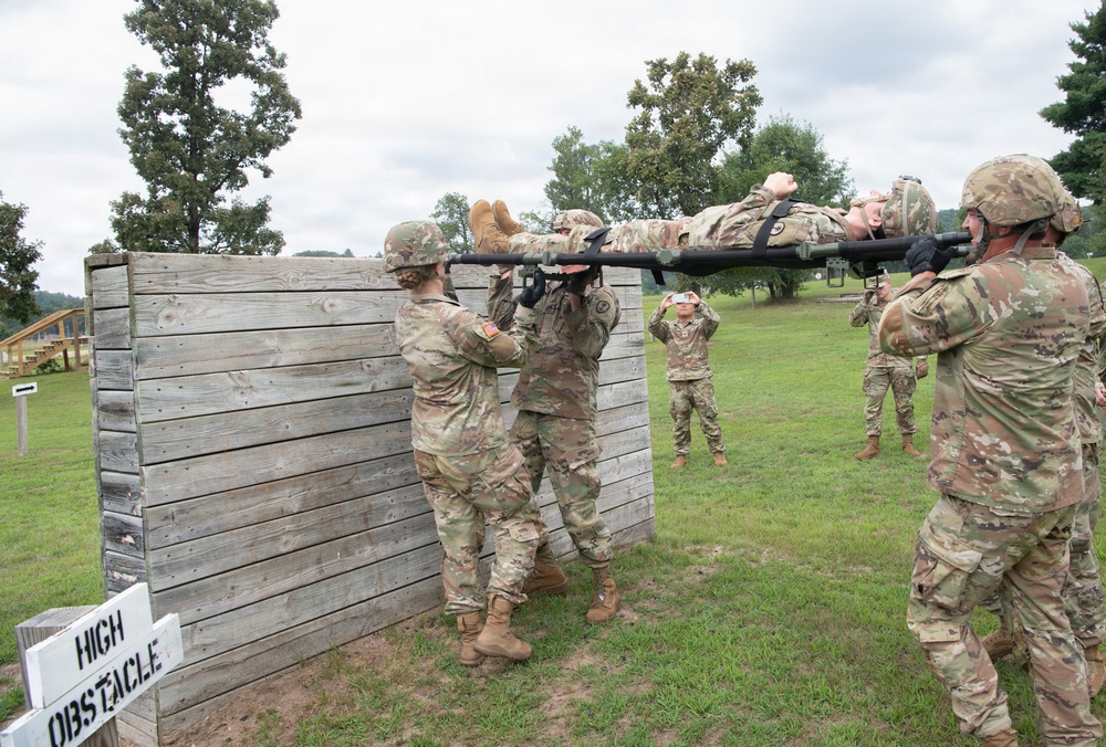 Litter Obstacle Course at Fort McCoy WI.