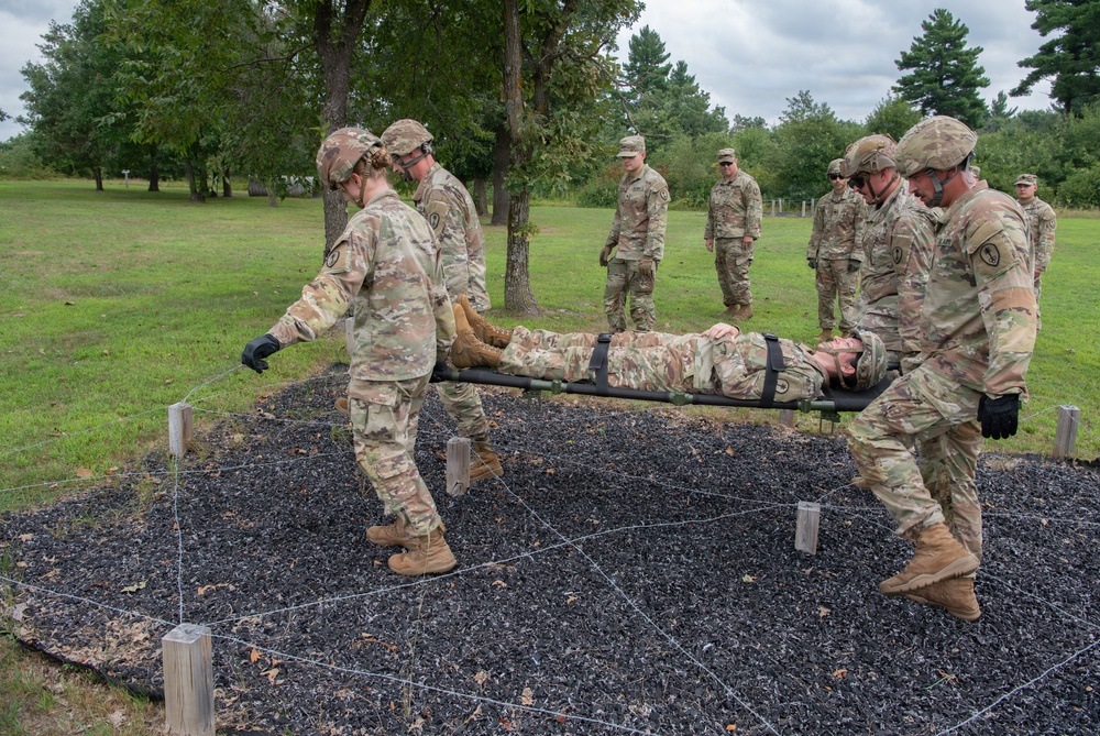 Litter Obstacle Course at Fort McCoy WI.