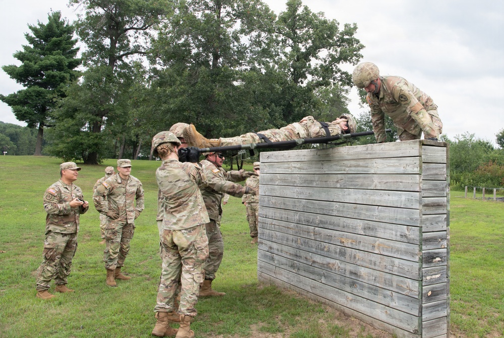 Litter Obstacle Course at Fort McCoy WI.