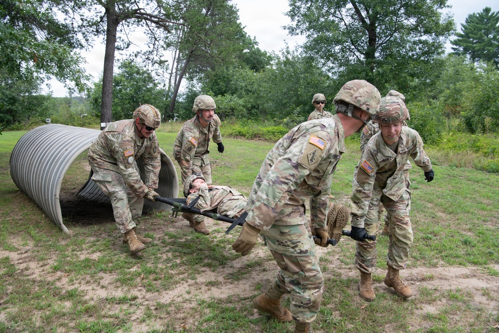 Litter Obstacle Course at Fort McCoy WI.