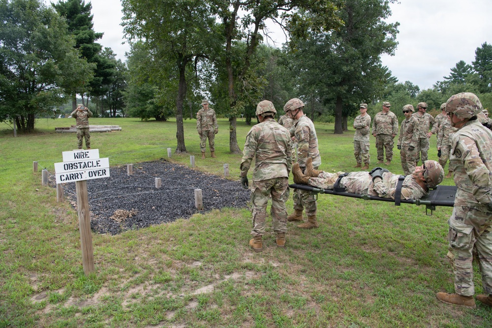 Litter Obstacle Course at Fort McCoy WI.