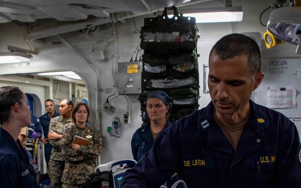 USS Makin Island conducts medical drills