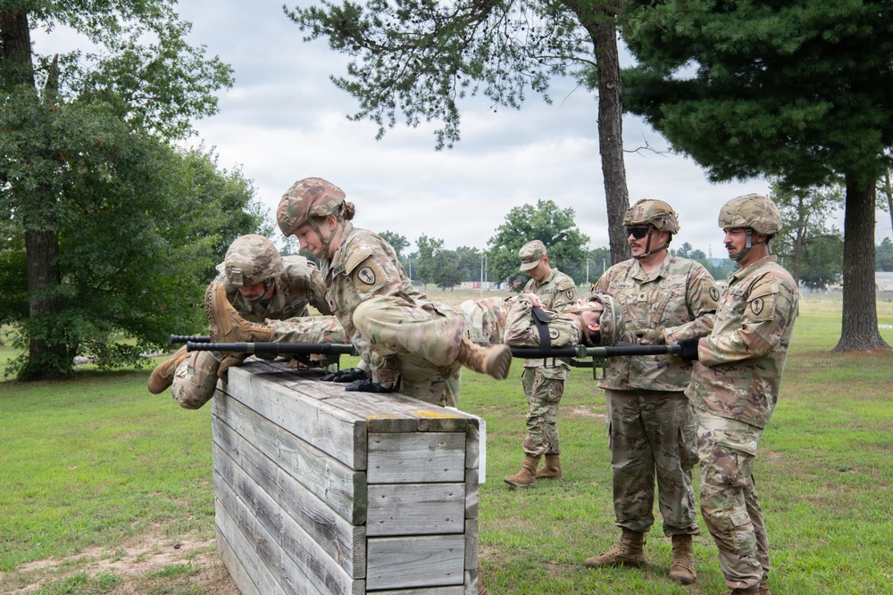 Litter Obstacle Course at Fort McCoy WI.