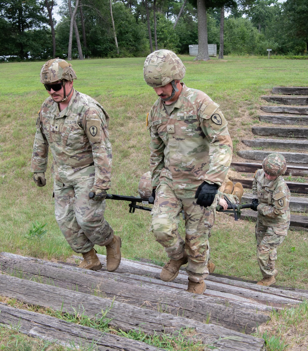 Litter Obstacle Course at Fort McCoy WI.