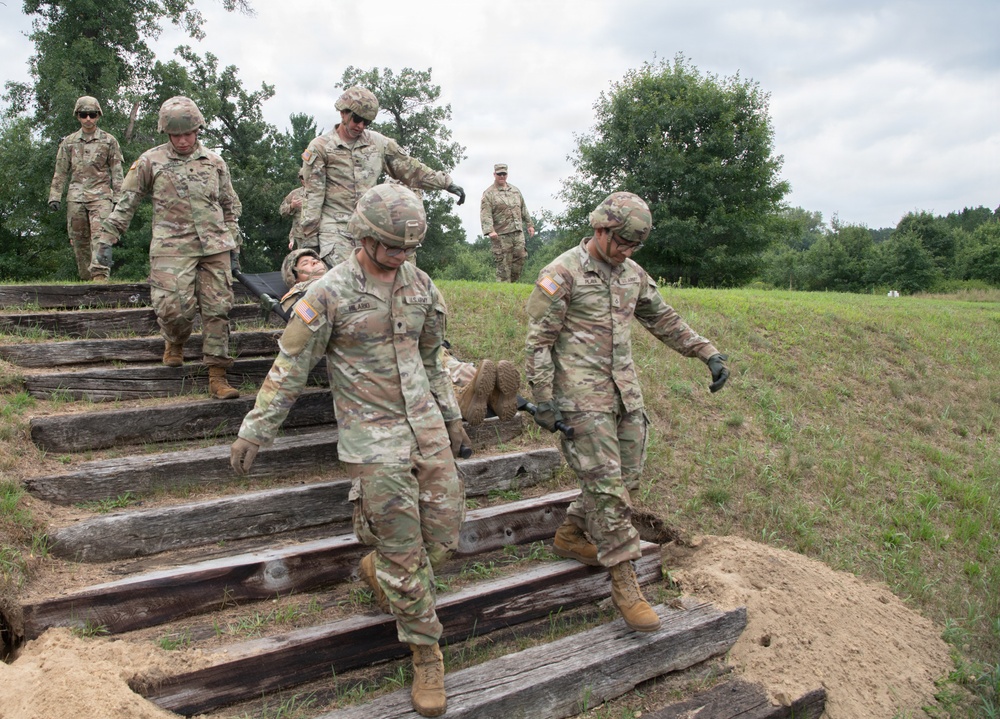 Litter Obstacle Course at Fort McCoy WI.