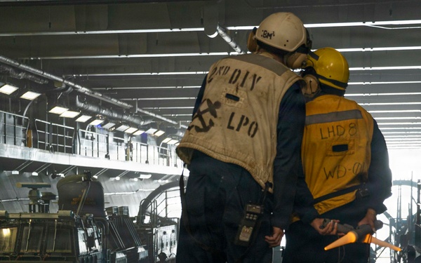 U.S. Navy Sailors Getting Ready to Direct Landing Craft, Air Cushion