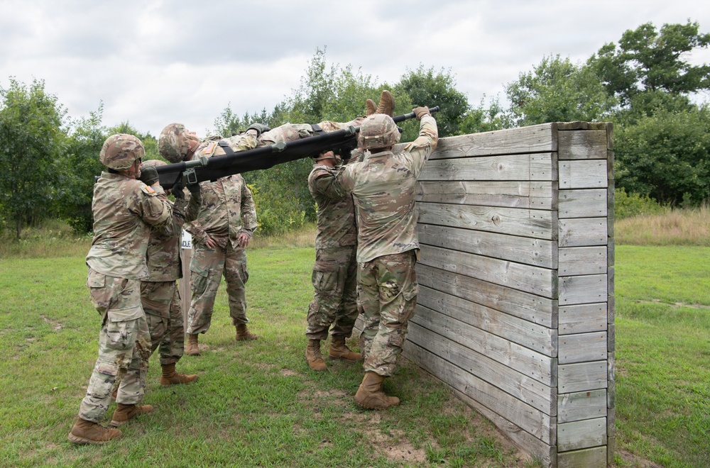 Litter Obstacle Course at Fort McCoy WI.