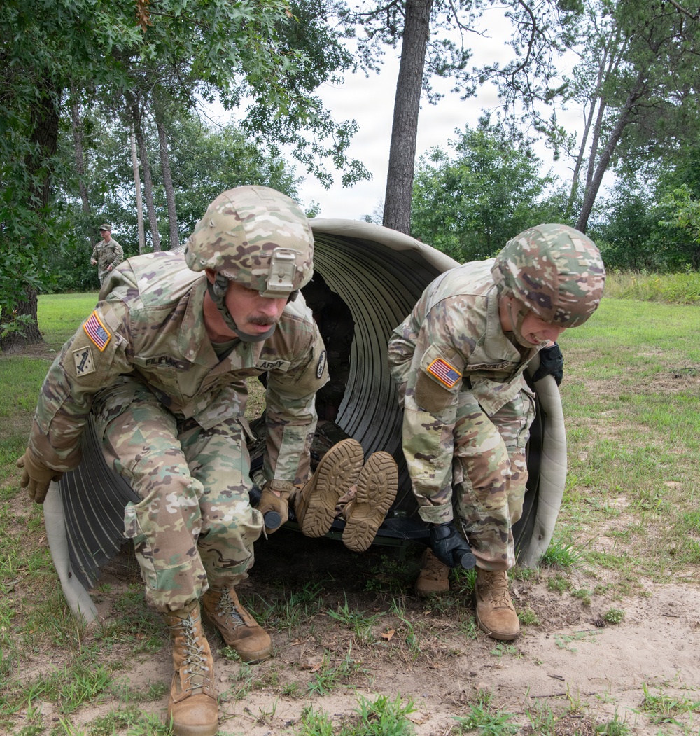 Litter Obstacle Course at Fort McCoy WI.