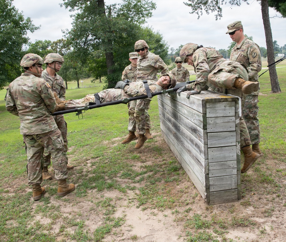 Litter Obstacle Course at Fort McCoy WI.