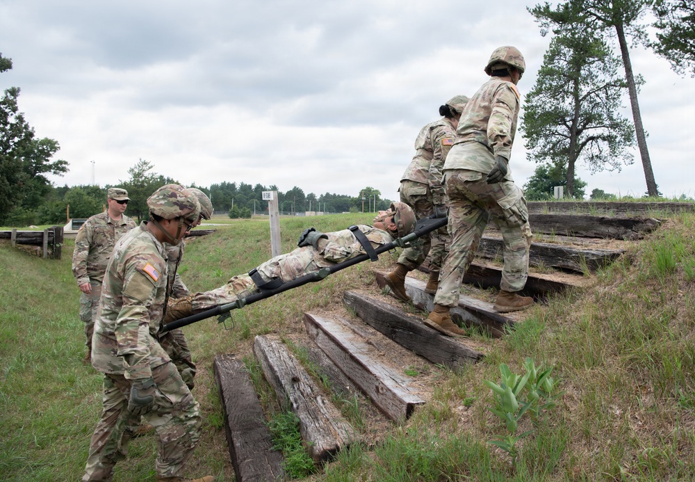 Litter Obstacle Course at Fort McCoy WI.
