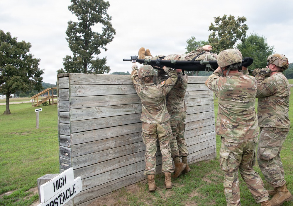 Litter Obstacle Course at Fort McCoy WI.