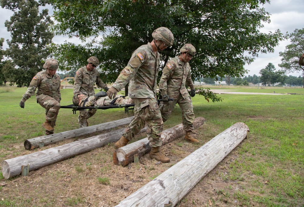 Litter Obstacle Course at Fort McCoy WI.