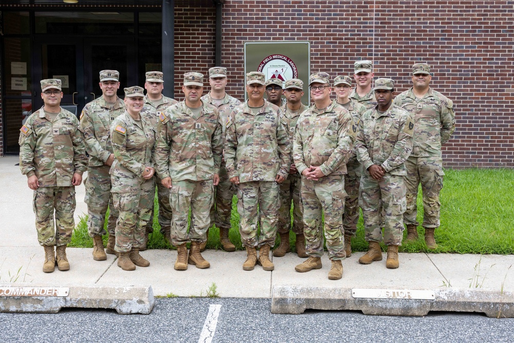 Defense Health Agency J-3/5/7 visits the 1st Global Field Medical Lab