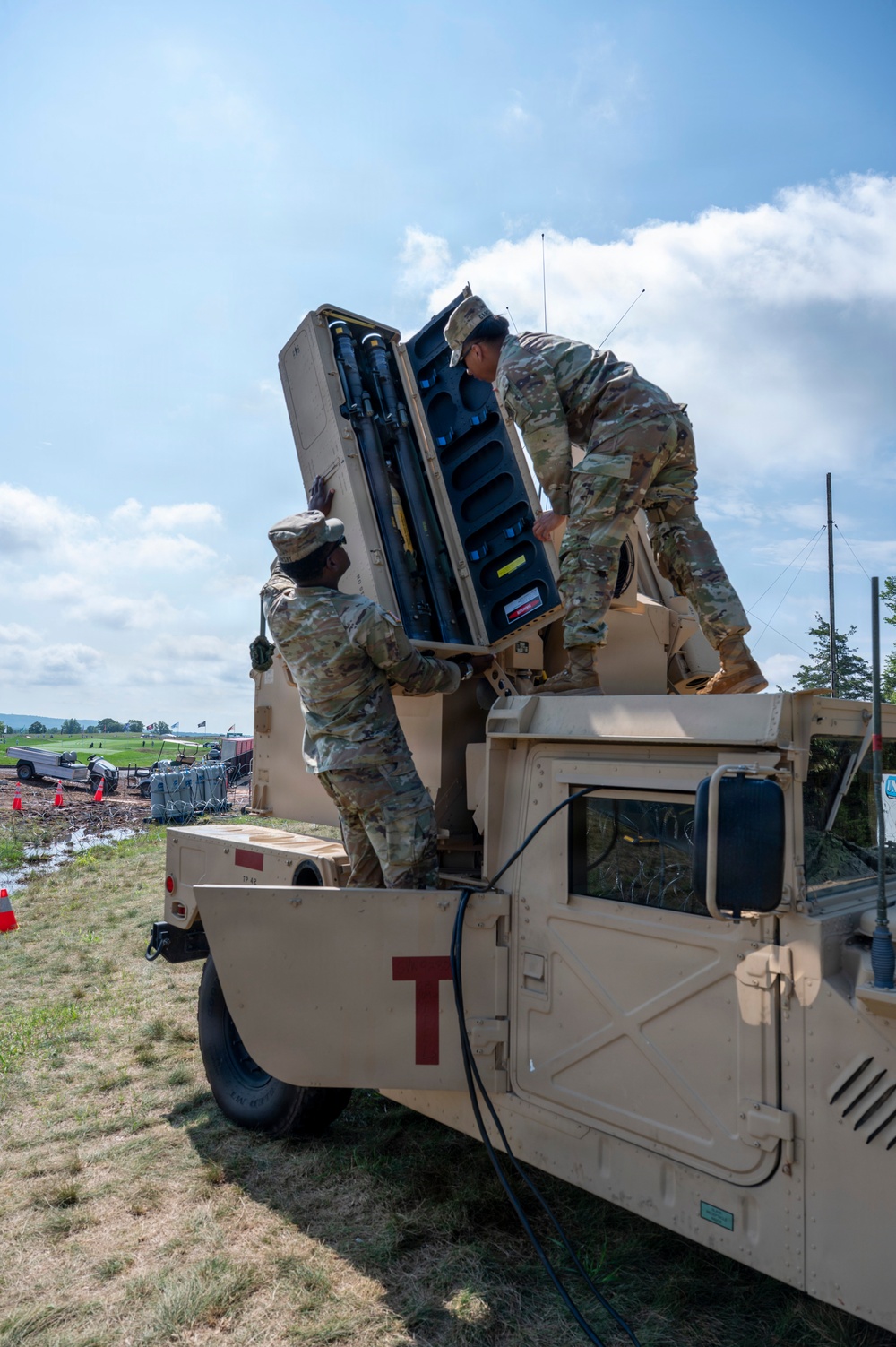 NORAD Temporary Flight Restriction enforcement mission in Bedminster, New Jersey