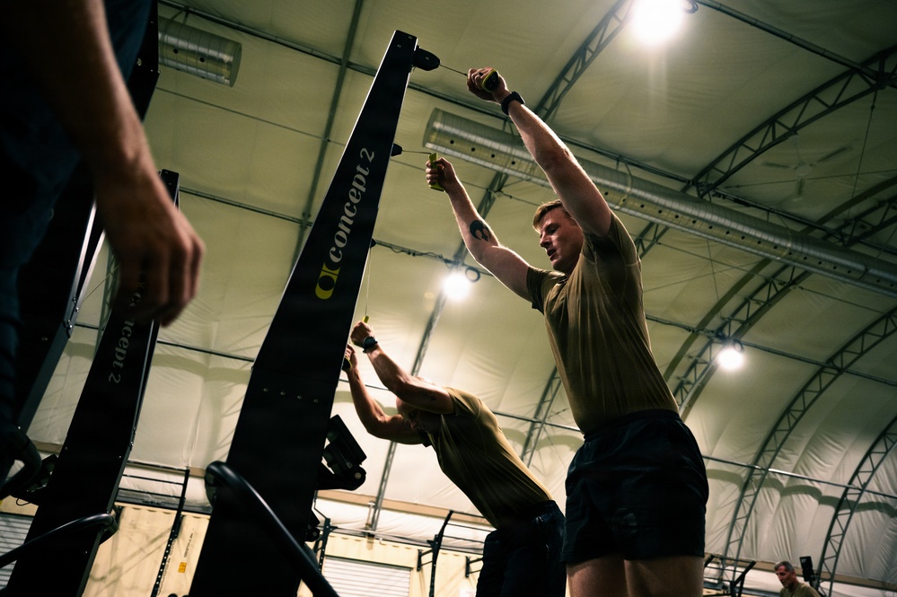 Department of War leaders take on 6th CTS fitness circuit at Nellis AFB
