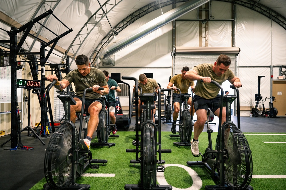Department of War leaders take on 6th CTS fitness circuit at Nellis AFB