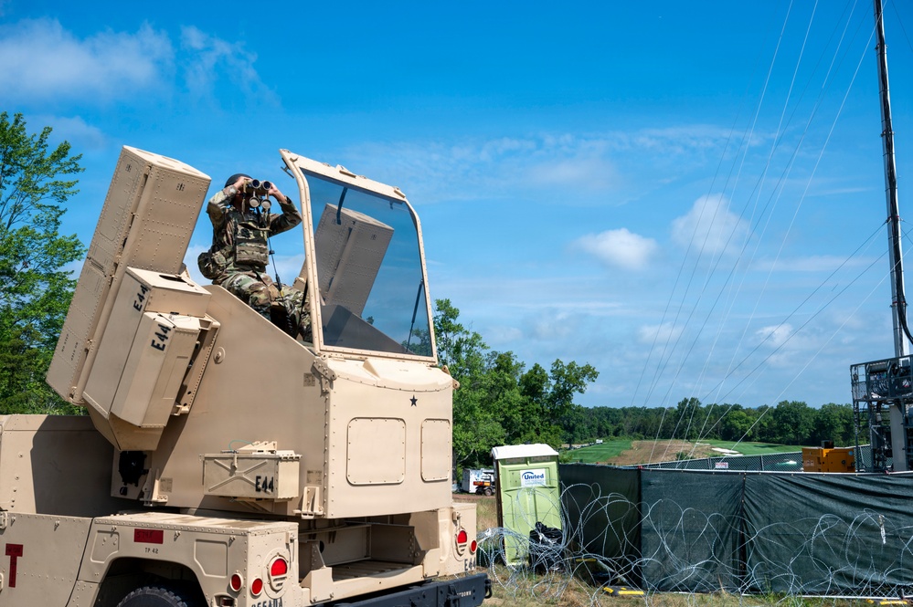NORAD Temporary Flight Restriction enforcement mission in Bedminster, New Jersey