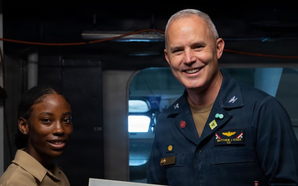 USS John C. Stennis (CVN 74) recognizes LSSA Jamie Taylorwillis