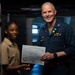 USS John C. Stennis (CVN 74) recognizes LSSA Jamie Taylorwillis