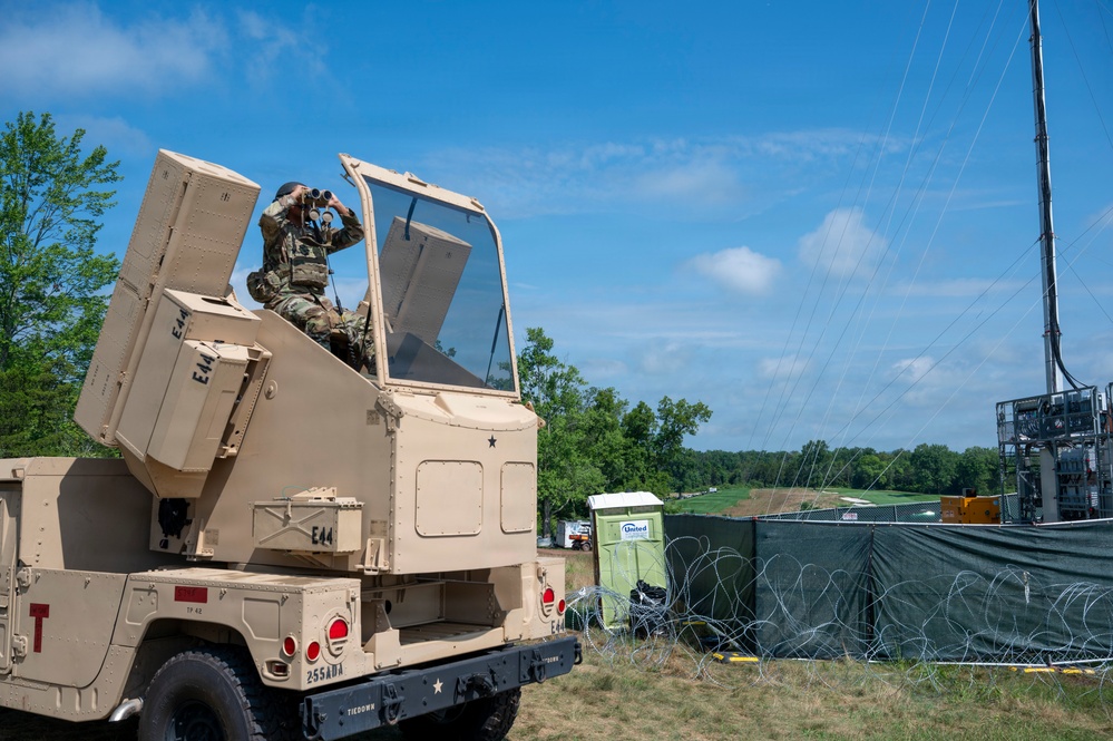 NORAD Temporary Flight Restriction enforcement mission in Bedminster, New Jersey