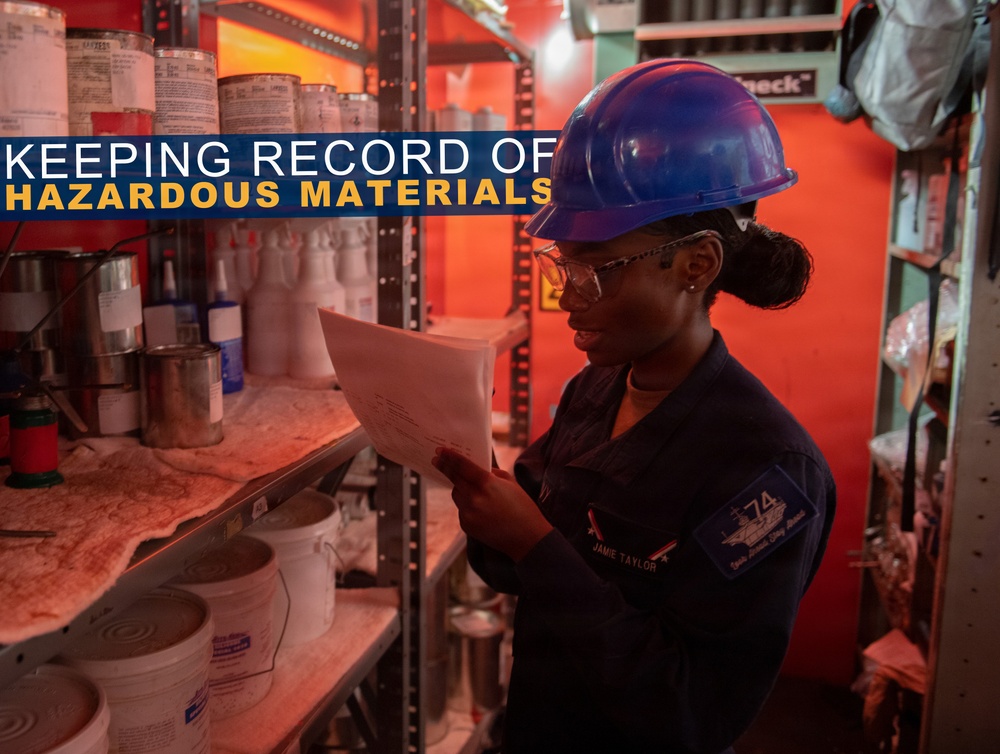 USS John C. Stennis (CVN 74) recognizes LSSA Jamie Taylorwillis