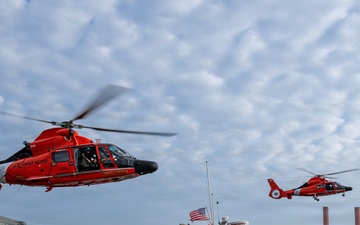 U.S. Coast Guard conducts multi-asset patrol exercise on the Potomac River near Washington, D.C.