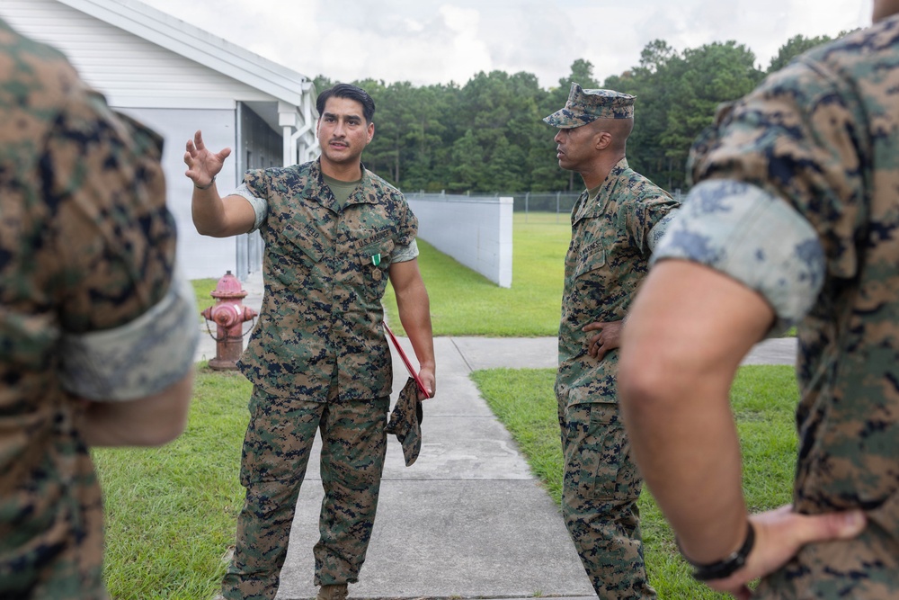 Brig. Gen. Ingram Tours Ashley Kennels
