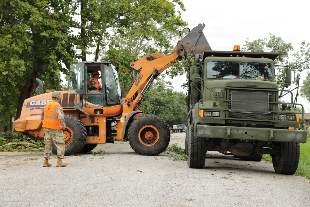 Indiana National Guardsmen answer governor's call to assist in storm relief efforts
