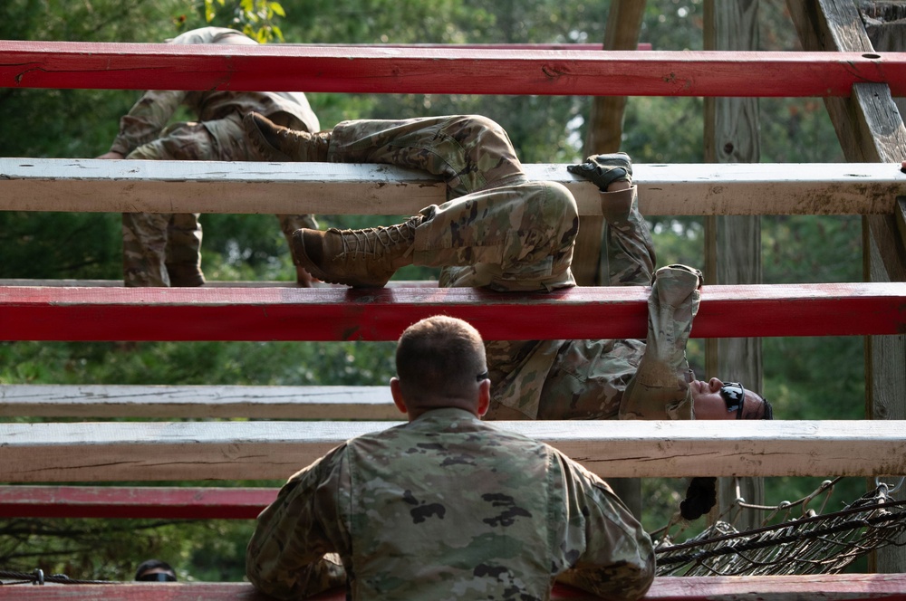 327th Military Police Battalion tackles Confidence Course at Fort McCoy
