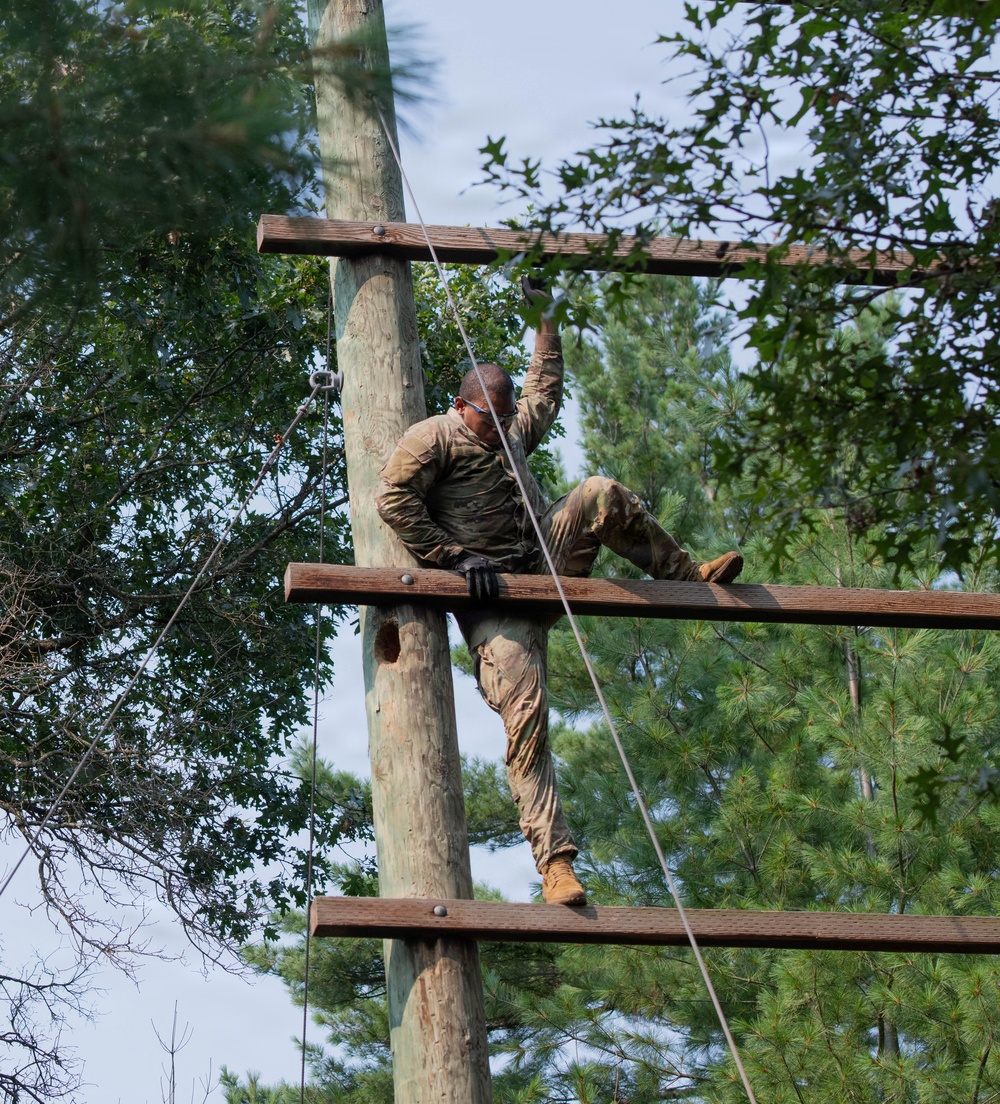 327th Military Police Battalion tackles Confidence Course at Fort McCoy